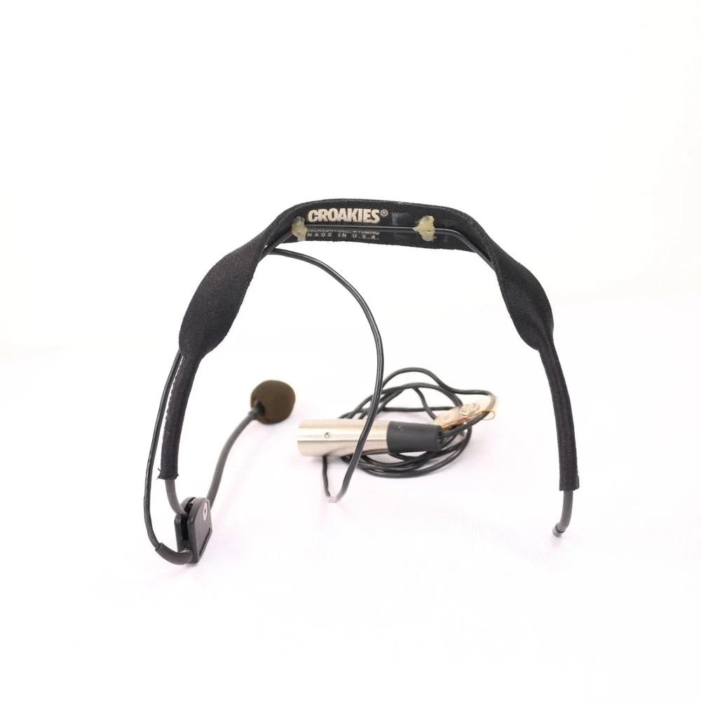 Shure WH20 Wireless Headworn Cardioid Dynamic Headset Microphone Tested Black